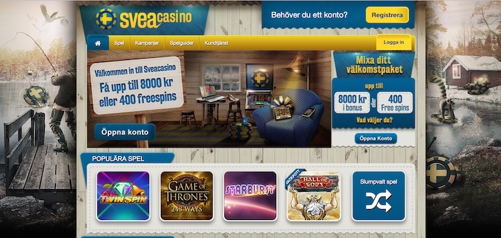 svea casino spelvy